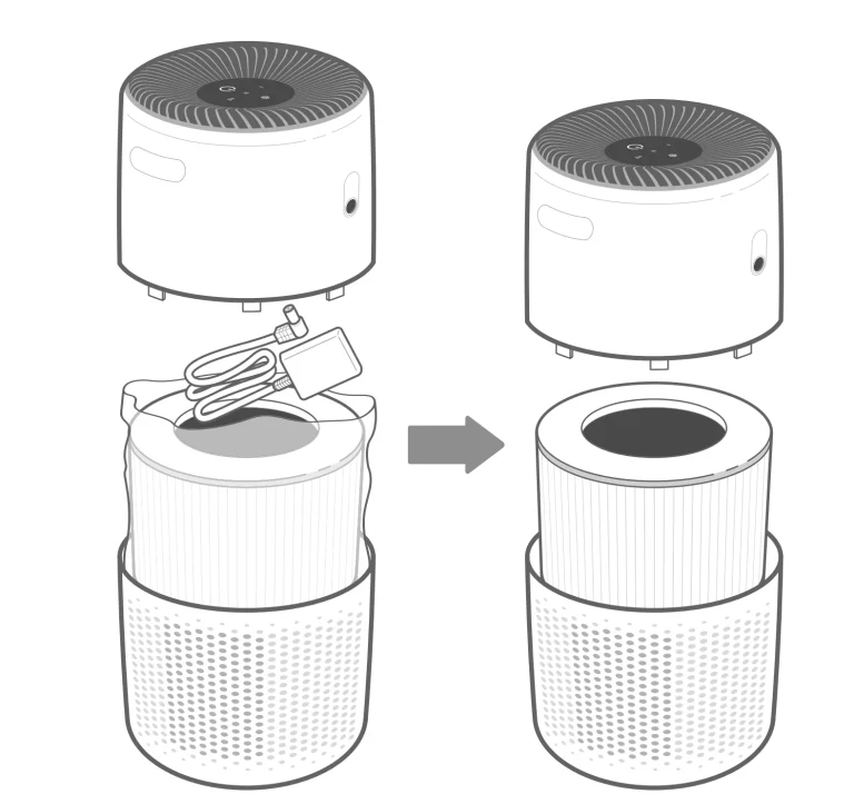 Levoit Core Mini-P setup and filter installation