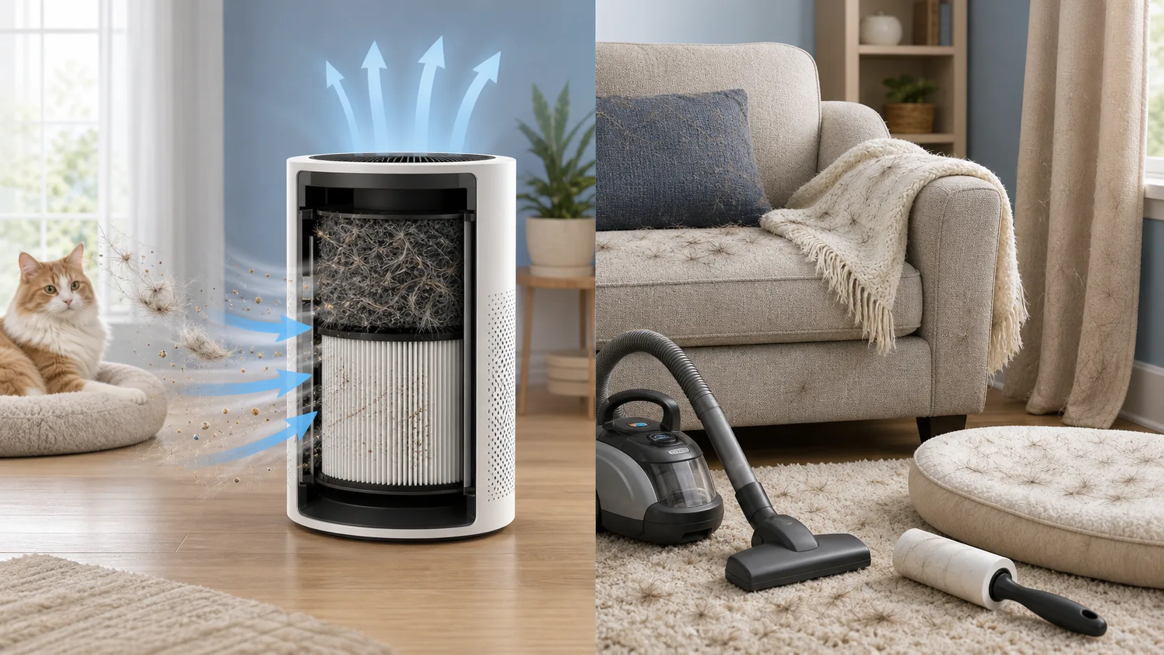 what air purifiers remove cat hair