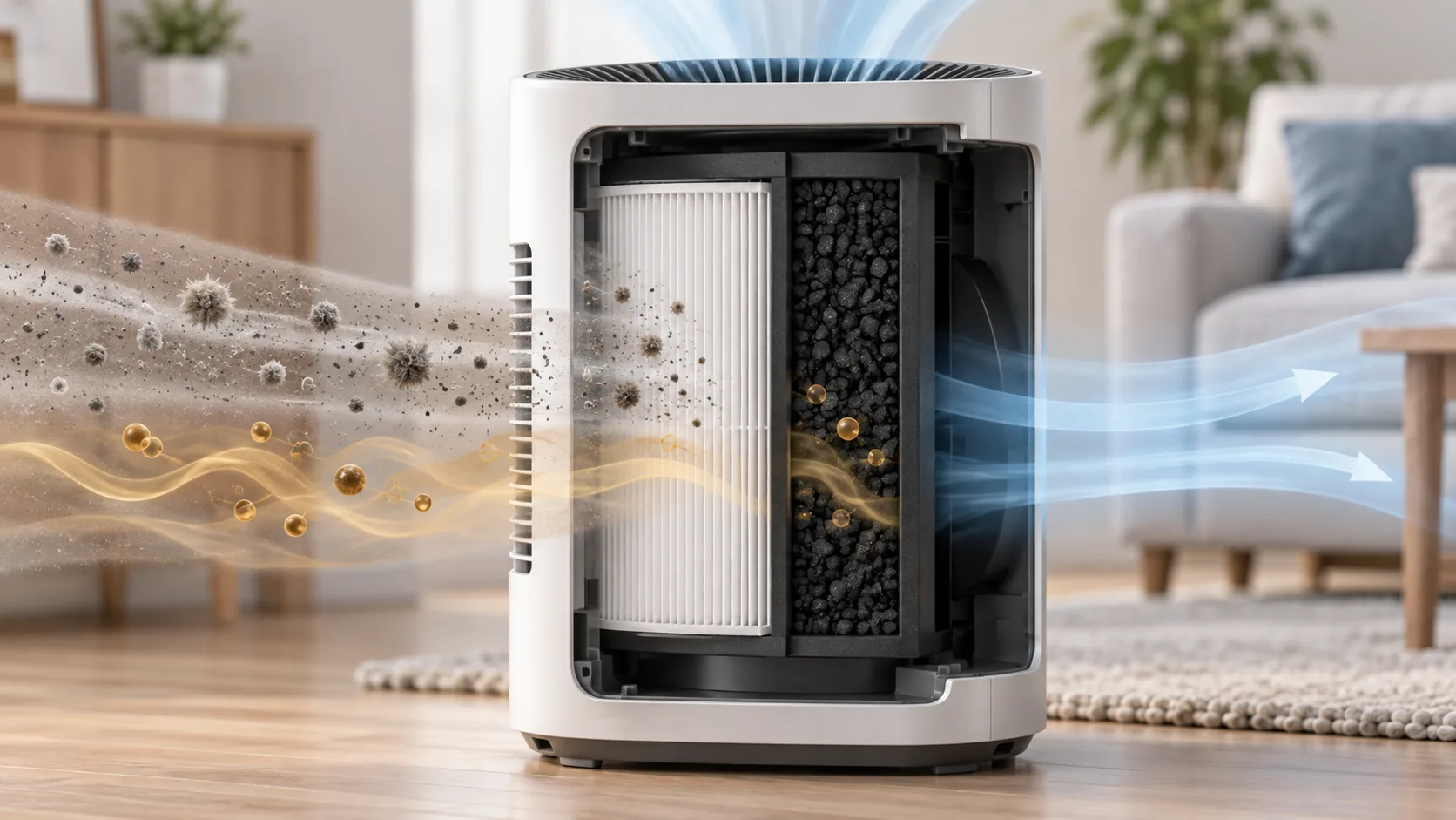 How HEPA and activated carbon filters help reduce cat urine odor and pet particles